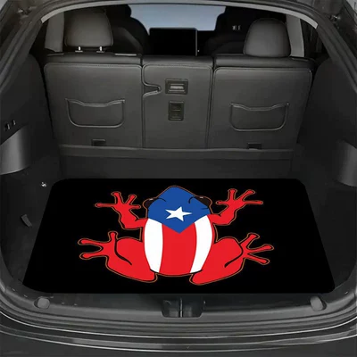 Colorful Floral Car Trunk Mat, Stain-Resistant and Wear-Resistant, All-Season Universal Floor Mat, Water-Absorbent Storage Mat, Cross-Border Temu (Avtomobil döşəmə paspasları) - 0226detm-car-1-75100cm-crystal-velvet-dot-plastic-bottom