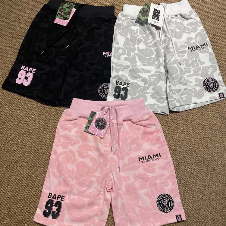 Bapex Miami Trendy Brand Shorts Foreign Trade Dropshipping Ape Head Miami Casual Sports Pants Quick-Dry Ice Silk