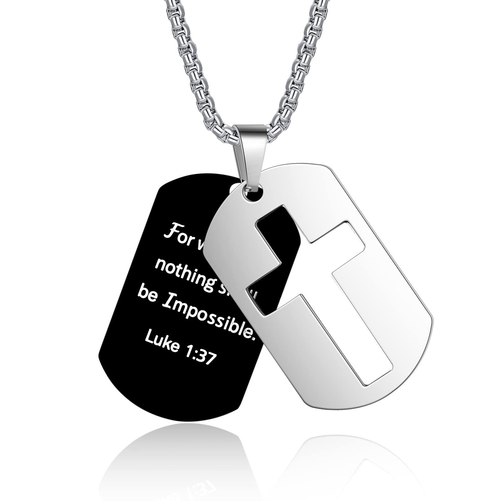 Style Ig Style Cool Traverser Lettre Acier Inoxydable Placage Évider Hommes Pendentif Sautoir display picture 1