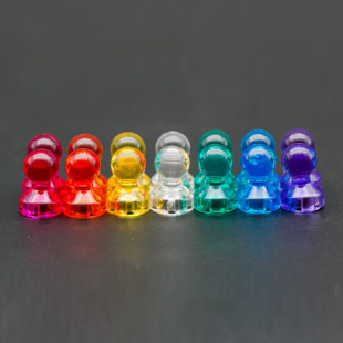 Colorful Magnetic Thumbtacks, Whiteboard Office Teaching Magnets, Transparent Magnetic Thumbtacks, Super Transparent Calligraphy and Painting Magnets