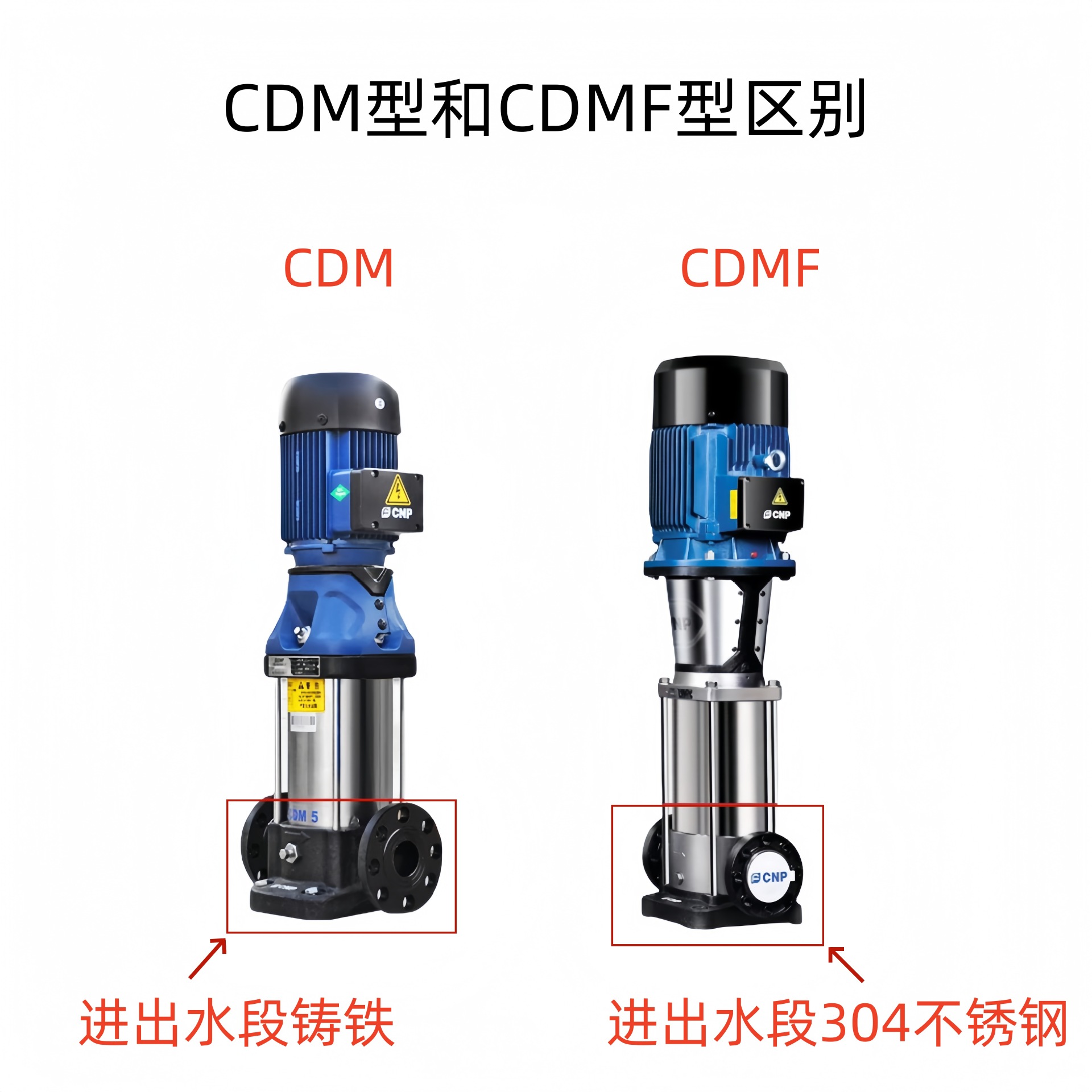 杭州南方水泵CDM20-1 2 3 4 5 6 7 8 10 不锈钢立式多级泵增压泵