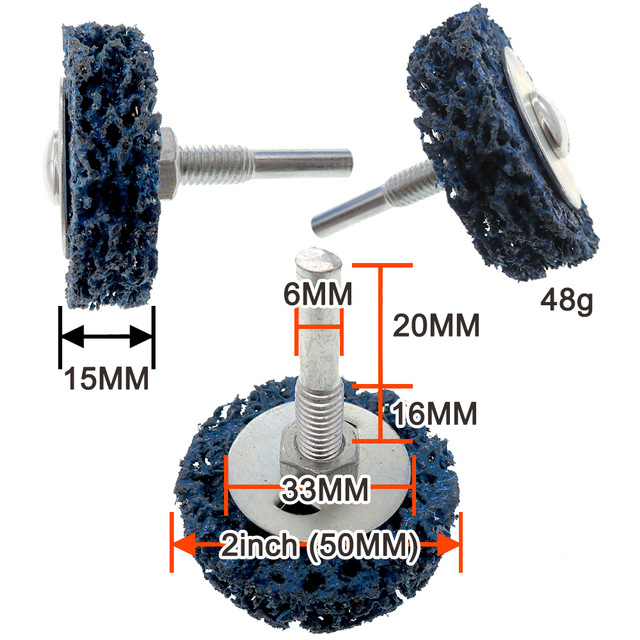 Pintura de eliminación de óxido pieza de molienda de diamante púrpura pieza de molienda de Diamante Negro hoja de coche eliminación de metal pintura eliminación de óxido de metal pulido