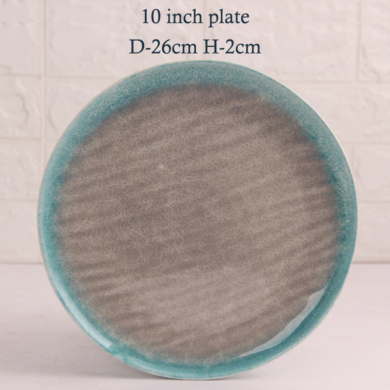 Platos de cerámica de alta temperatura platos vajilla traje de cerámica dedicada transfronteriza