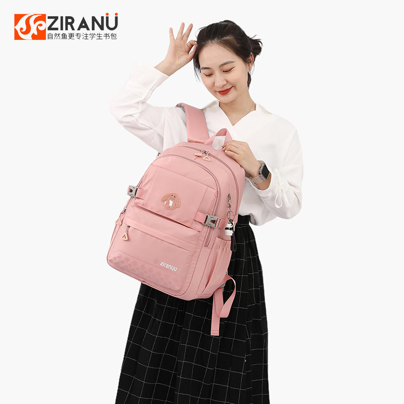 2022 peces naturales nueva mochila estudiante de escuela secundaria escuela primaria grado 2-6 mochila impermeable de gran capacidad entrega de una sola pieza