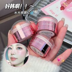 JOJO DIARY啵啵酱腮红膏清透低饱和嫩妹水光肌膨胀色提亮单色腮红