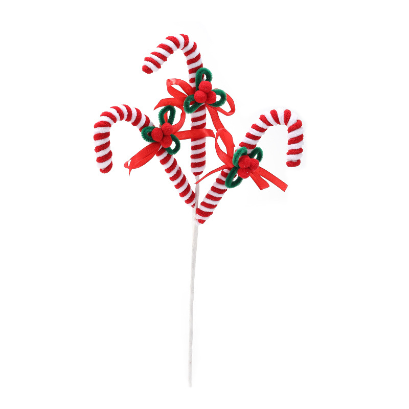 Nuevos dulces de espuma peluche Lollipop Gingerbread adornos decorativos árbol de Navidad arreglos de flores festivos
