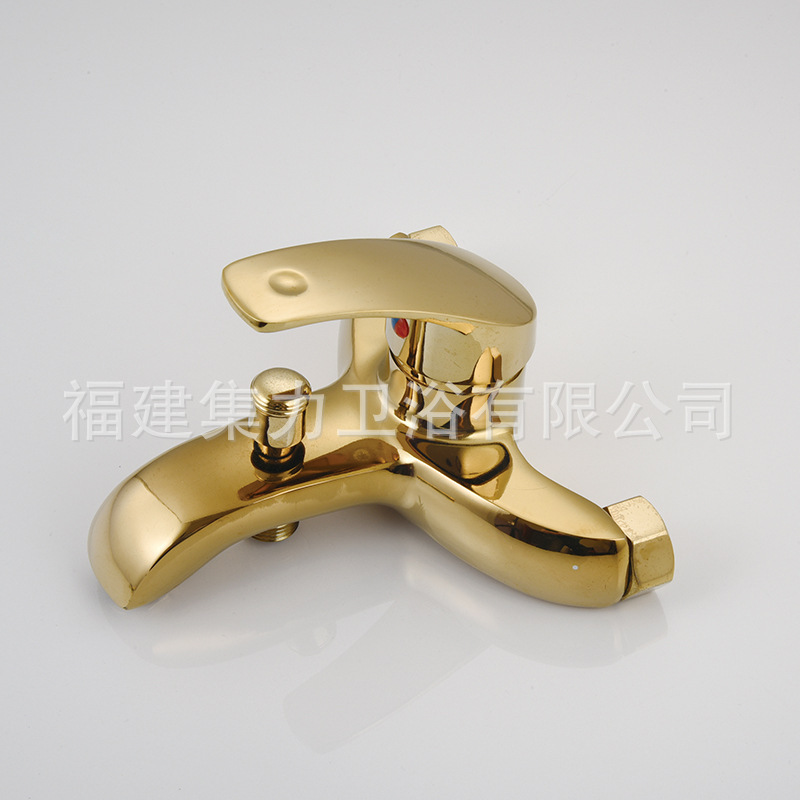 Gold Splash Water Shower Faucet Hot and Cold Mixer Mixing Valve Household High-Quality Type Shower Bathtub Faucet Wholesale Gold Splash Water Shower Faucet Hot and Cold Mixer Mixing Valve Household High-Quality Type Shower Bathtub Faucet Wholesale