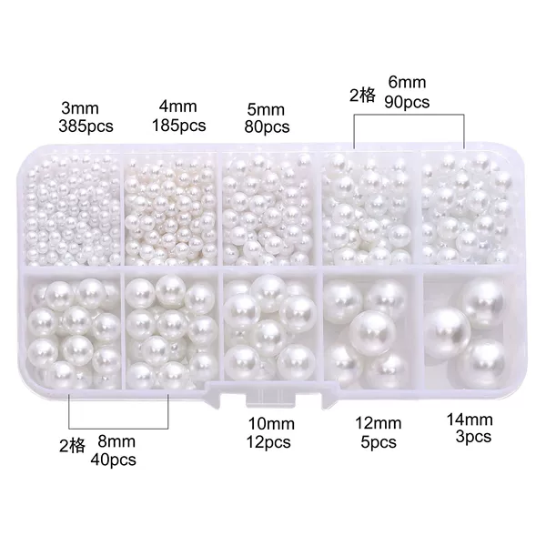White non-porous pearls