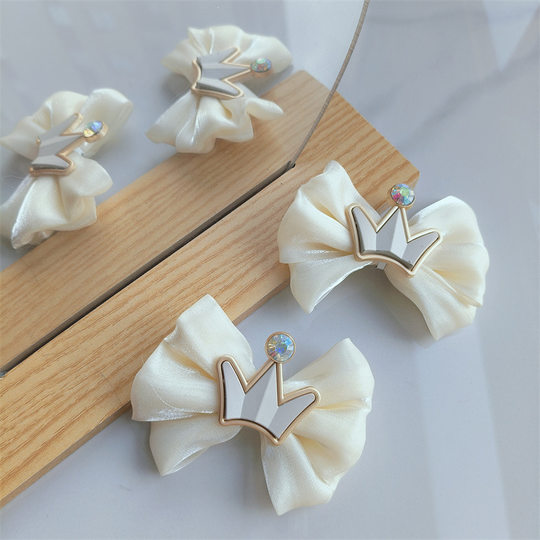 Crown Shoes Decorative Bow Children's Cute Shoes Flower Decorative Accessories Shoe Buckle Girls Princess Shoes Jewelry
