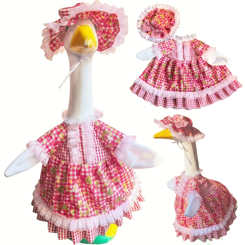 Граница порога Goose Clothes 2025 Новый большой белый гусь Lolita одежда 58 г