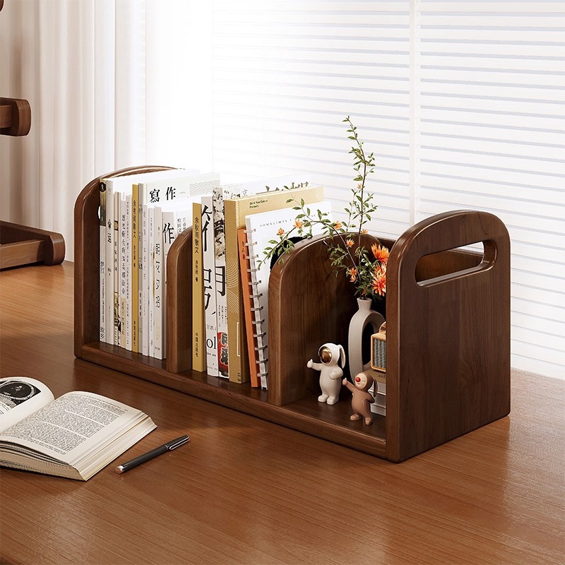 Estante de madera sólida en la mesa Estante de escritorio