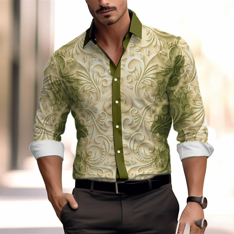 Camisa de manga larga de estilo cocido ligero, primavera y otoño ins, costura de hombre, diseño de contraste, versión coreana, top guapo MB12