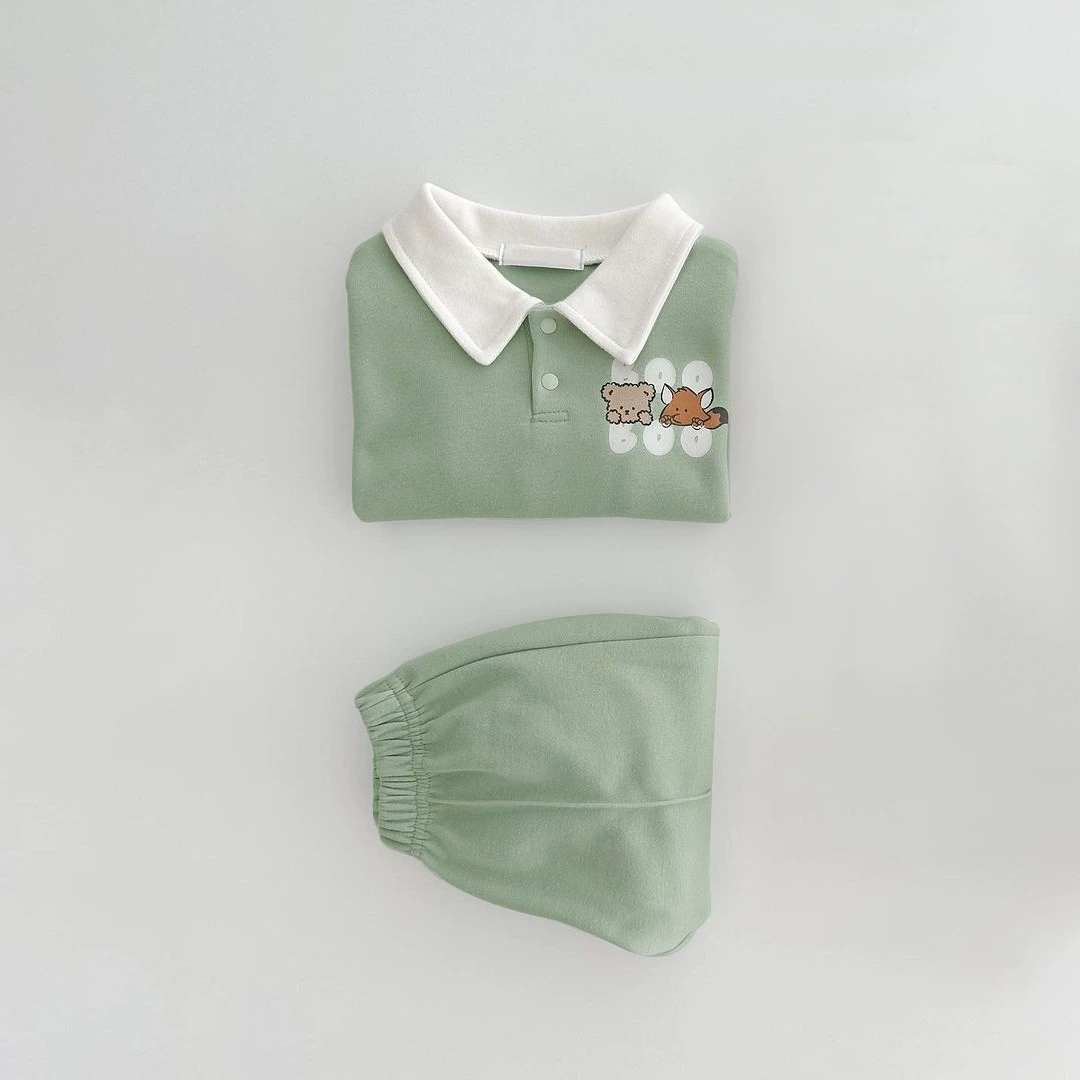 Детское Polo с воротником, набор для мальчиков, униформа, спортивный костюм