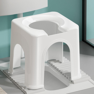 Squatting Poop Change Toilet Chair Household Stool Squatting Toilet Artifact Folding Toilet Simple Sitting Frame Pregnant Women Elderly Toilet Stool