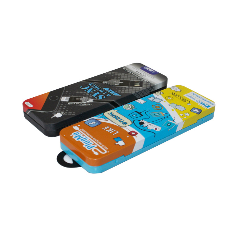 创意卡通套装学生文具收纳铁盒马口铁翻盖耳机数码电子铁罐无现货