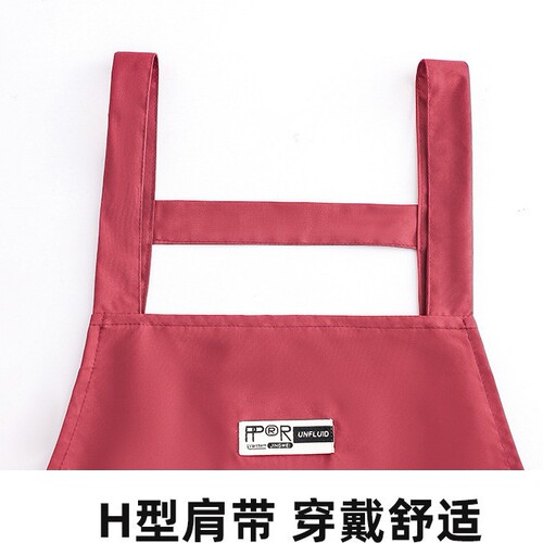 Waterproof and oil-proof straps can wipe hands and fat apron kitchen household kitchen household cooking catering work clothes waist