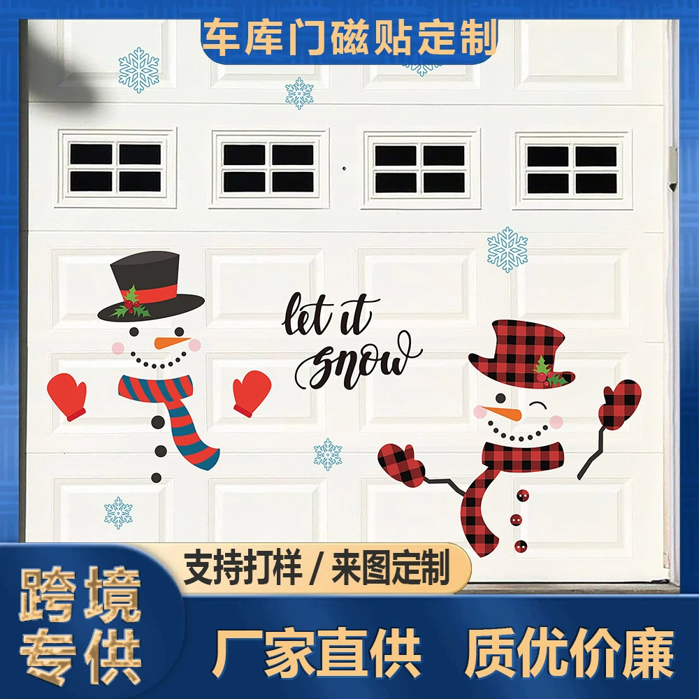 Самый популярный на Amazon магнит на холодильник с изображением снеговика для гаражных ворот, украшение для праздничной вечеринки