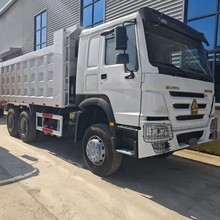 跨境出口  重汽豪沃陕汽自卸车 375  371马力6x4 后八轮运输渣土