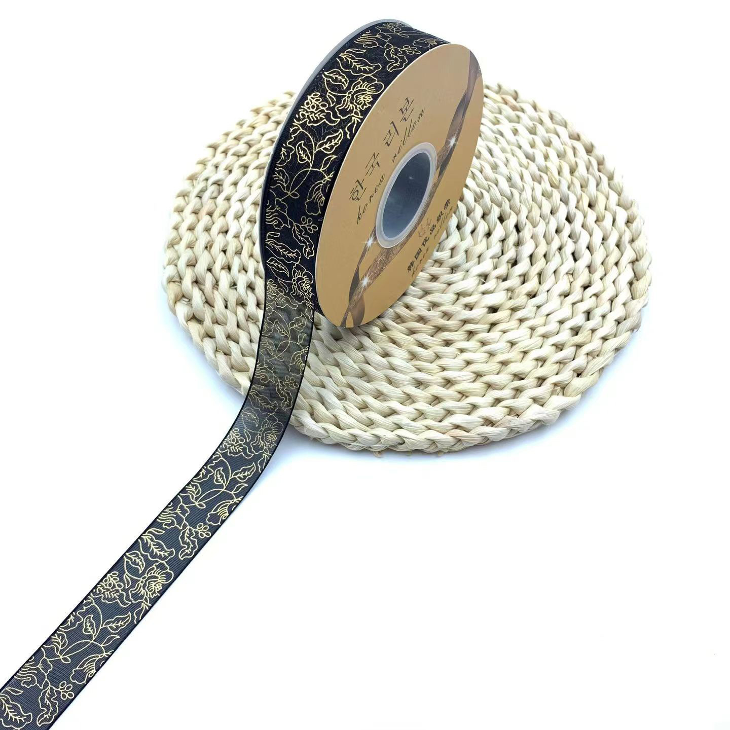 2,5 CM bandeja de barra de cinta de dorado transparente hecho a mano accesorios de bricolaje cinta de color oscuro caja de regalo de flores lote de embalaje