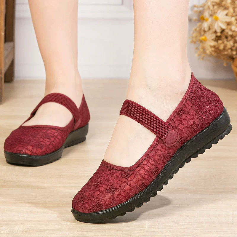 Slip-ons, summer footwear, shoes, sandals for mother