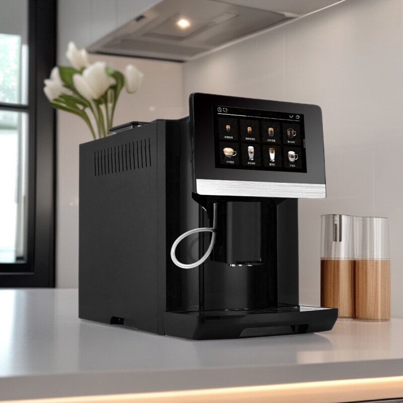 Household Electric Fully Automatic Coffee Machine with Integrated Grinder, Customizable Cappuccino and Latte Coffee Machine