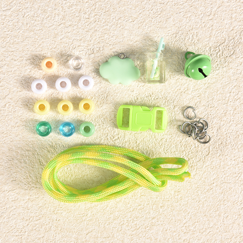Protective choker, small bell, accessory, necklace, handle handmade, woven materials set, new collection, pet, cat, anti-lost, DIY 8