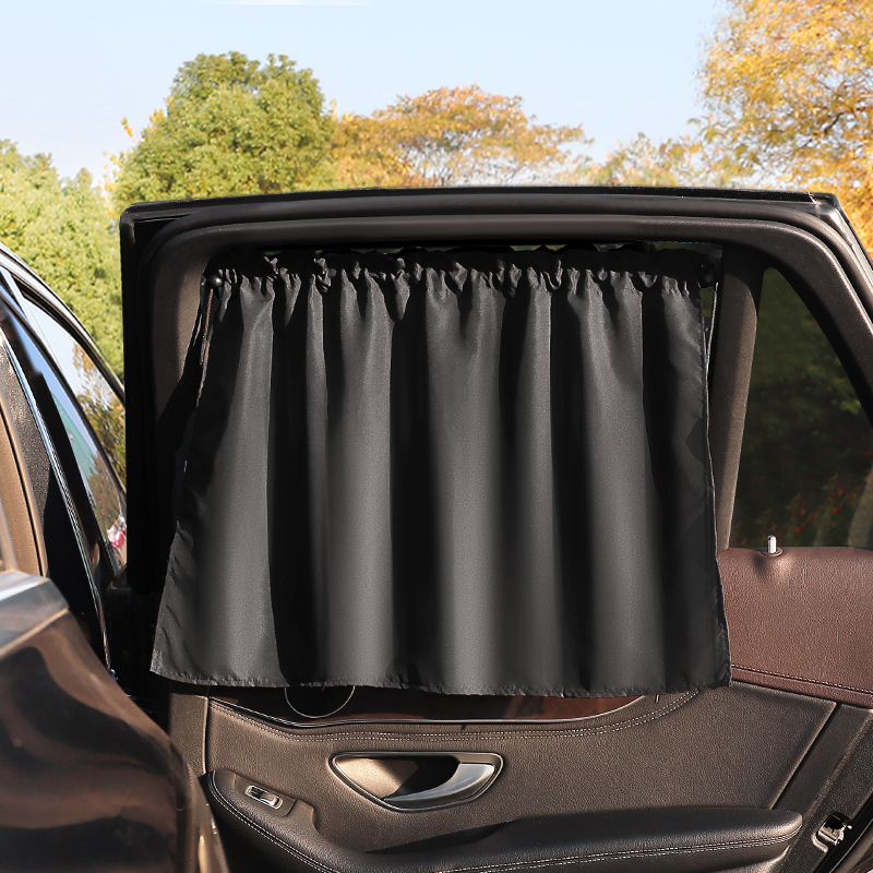 Yangguang – Summer Car Window Car curtains - black-cloth-style-black-1-piece