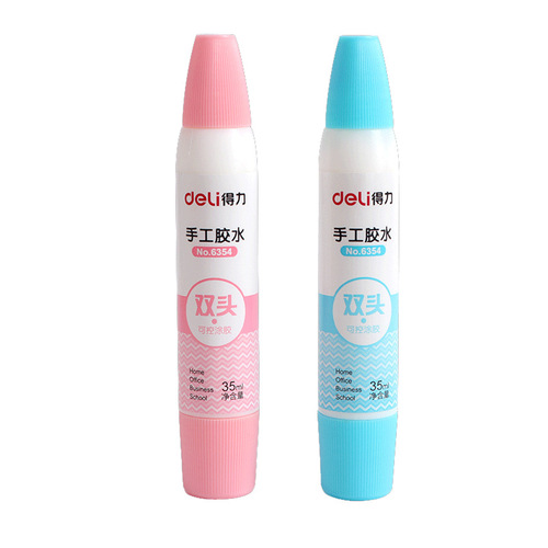 Deli 9621 white glue handmade diy woodworking glue white latex vial high viscosity quick drying shoe repair glue wholesale