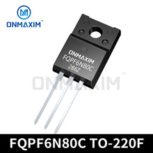 F؛FQPF6N80C 6N80 TO-220F 1.5Ω 6A 800V Nϵ MOSЧ