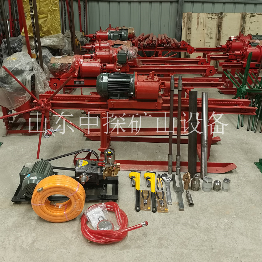 轻便30米勘探取芯钻机 水平定向打孔钻机 电动横向岩层取样钻探机
