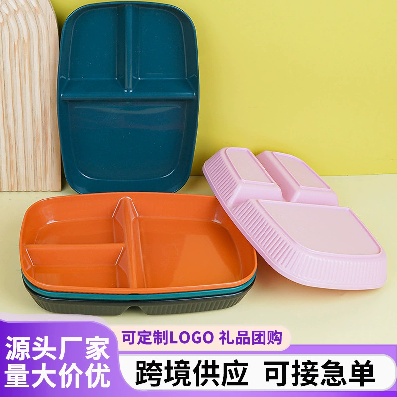 Dinner plate, colour circle for home use, increased thickness