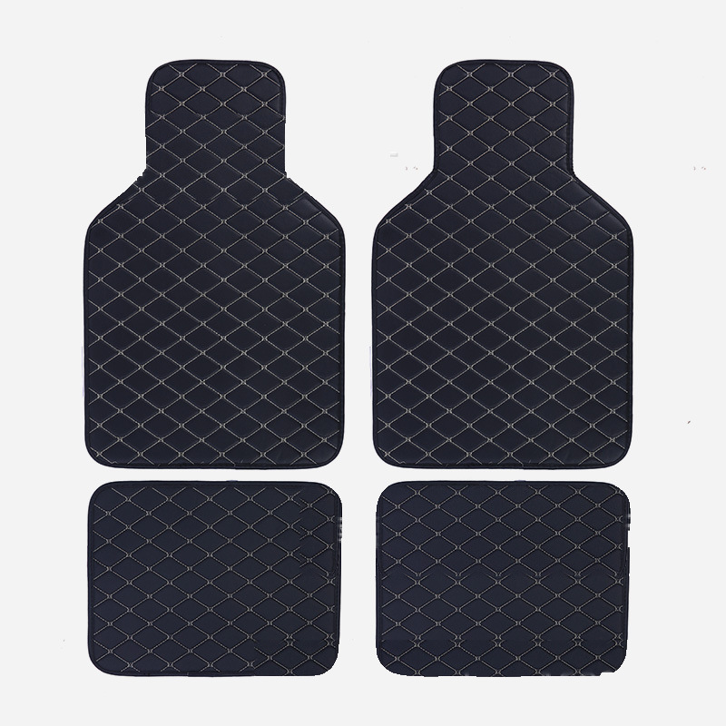 Wholesale and dropshipping of foreign trade car carpets, Amazon cross-border quilted foot mats, right-hand drive PVC universal car floor mats