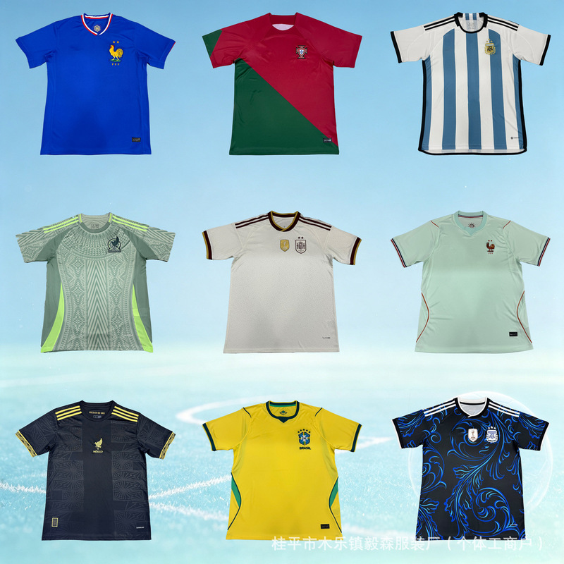 2026 World Cup Football Jerseys Argentina France England Spain Brazil Mexico National Team Jerseys