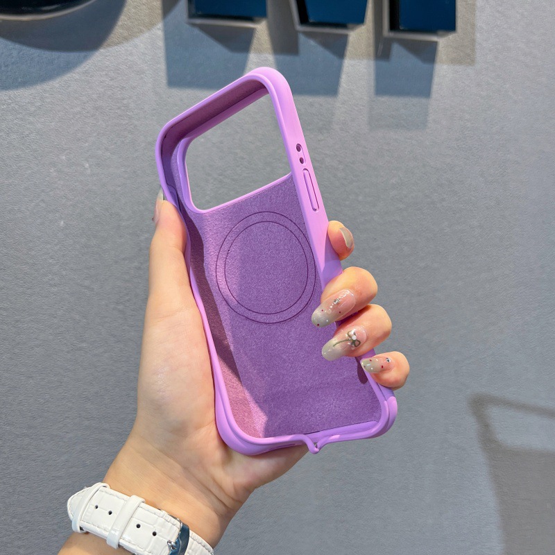 Suitable for Iphone17Pro/Promax Liquid Silicone Anti-Fall and Anti-Wear Magnetic Suction Accessible Luxury High Apple 17 Mobile Phone Case