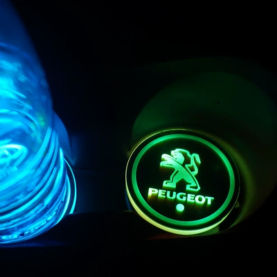 Anti-slip mat | Water Cup Mat USB Charging - peugeot-single