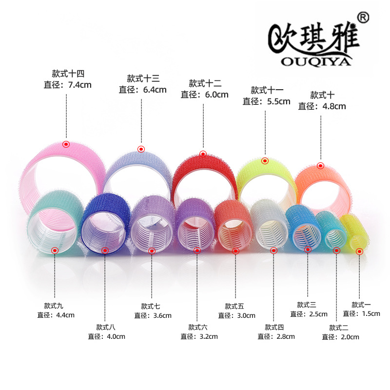 Amazon Hot Selling Curly Hair Artifact Air Bangs Curly Hair Roller Eight-character Lazy Pear Hair Roller Self-adhesive Hair Roller