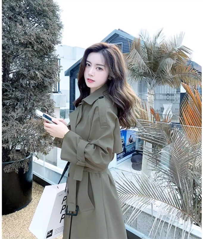 风衣外套女2025秋季新款韩版英伦风高级感中长款今年流行过膝大衣|undefined