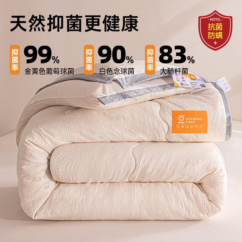 Quilt de fibra de soja en invierno, primavera y otoño, cuatro estaciones, dormitorio estudiantil general, 10 kg de core de edredón de invierno.
