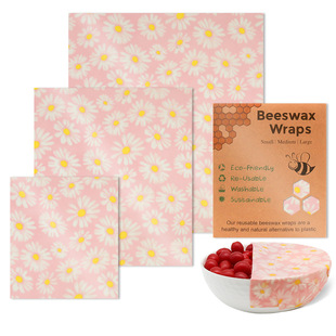 The factory only produces beeswax fresh-keeping cloth three-piece biodegradable beeswax packaging paper food grade beeswax