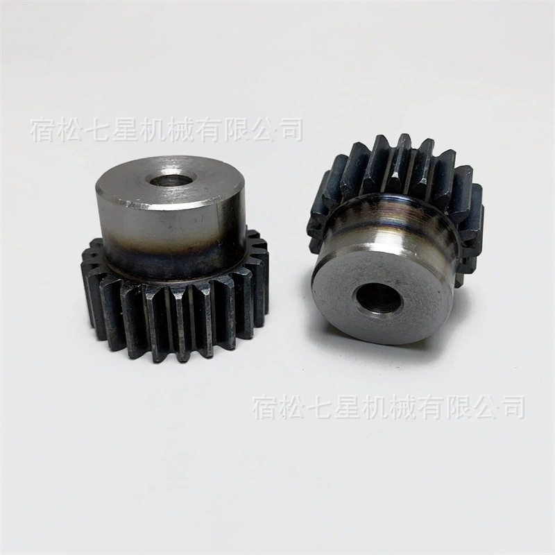 凸台无螺孔碳钢1.5模10~80齿圆柱直齿轮金属齿轮1.5m正齿轮B型