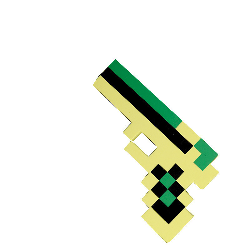 Minecraft 周辺機器泡おもちゃ剣原稿ゲームレンガ石剣武器ピクセルモデル|undefined