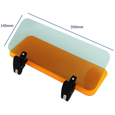 Car sun visor day and night anti-glare night vision goggles sun visor sunglasses anti-glare driver goggles (Sun shade) - day-and-night-dual-use-340mm-140mm