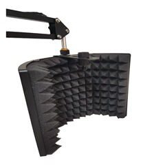 Mini Three-Door Soundproofing Capsule Capacitor Microphone Recording Studio Live Recording Microphone Noise Reduction Sound Absorbing Three-Door Windproof Cover