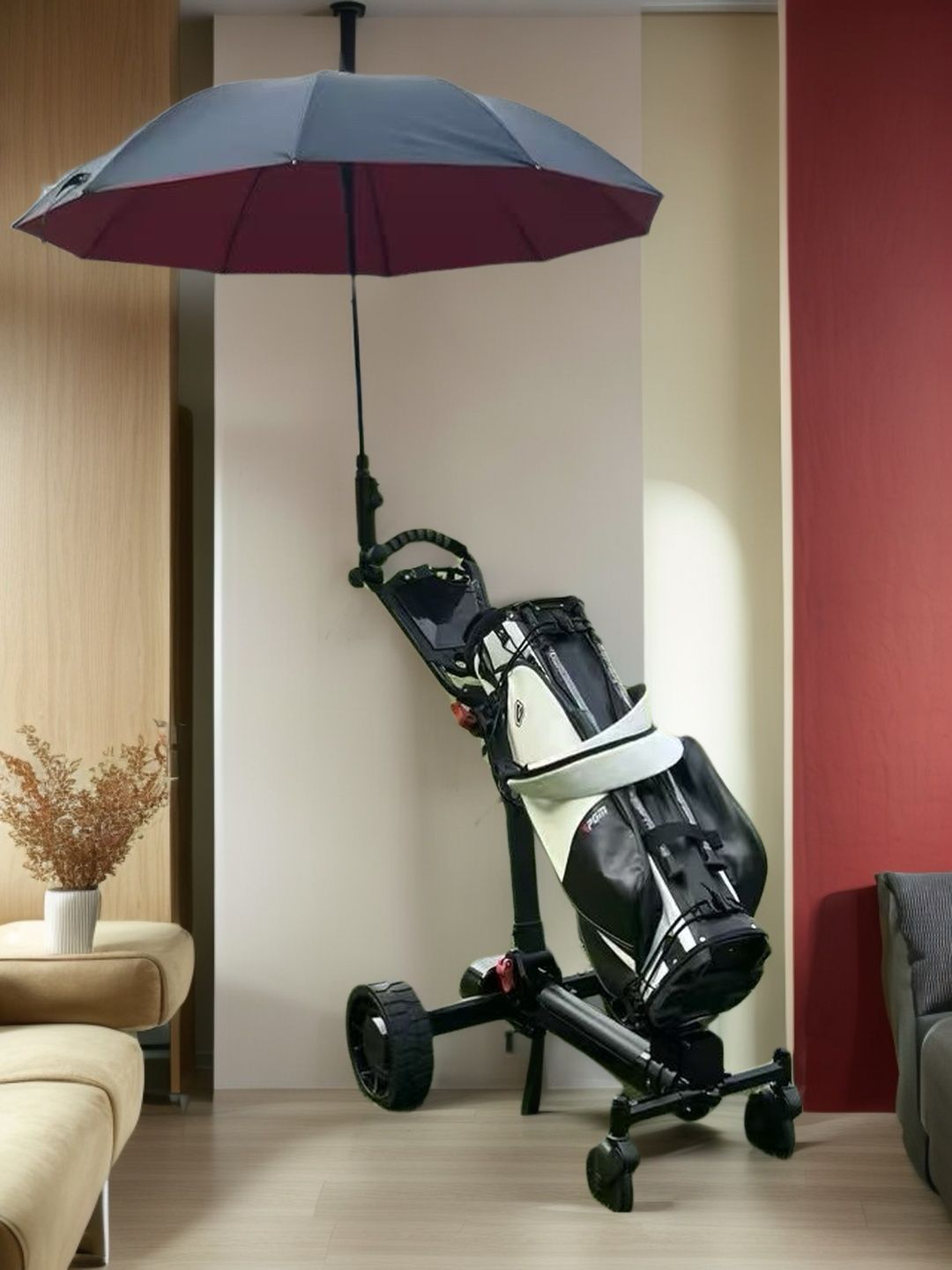 Sikute T3 four-wheel intelligent automatic follow adult golf bag car folding small