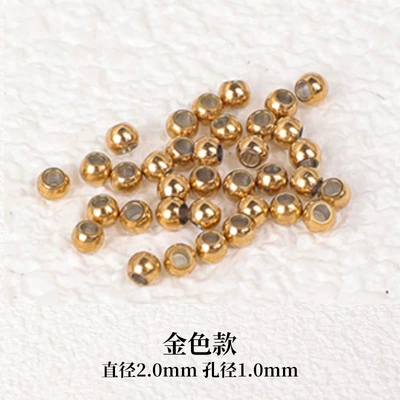 stock stainless steel beads diy: Zərgərlik ara hissələri - free-shipping-for-orders-over-38-titanium-steel-beads-gold-20mm-100-pieces