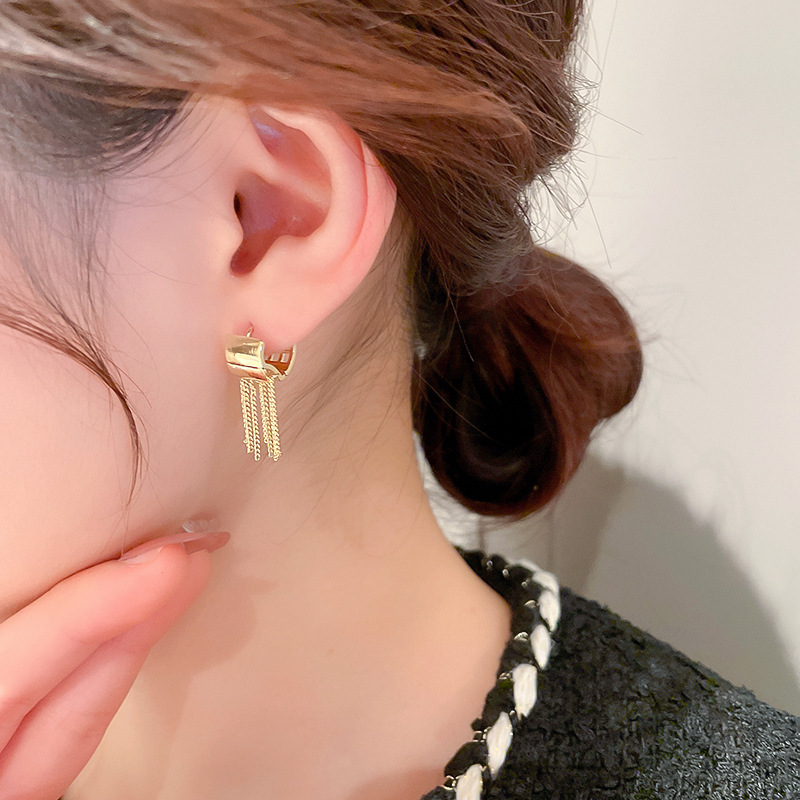 Fashion Geometric Copper Plating Drop Earrings 1 Piece