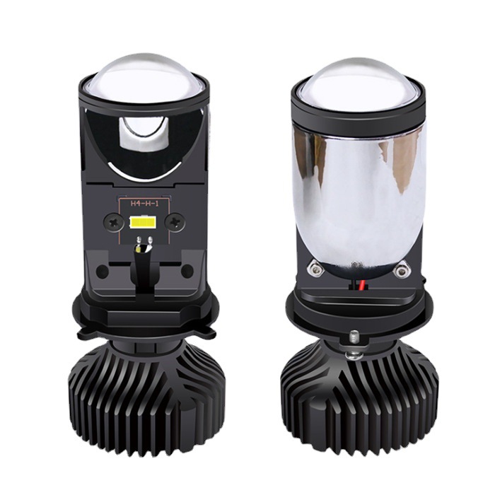Y6D viene con doble lente de luz mini H4 lejos y cerca integrado Super brillante coche LED gran bombilla fuerte luz de la motocicleta ojo de pez