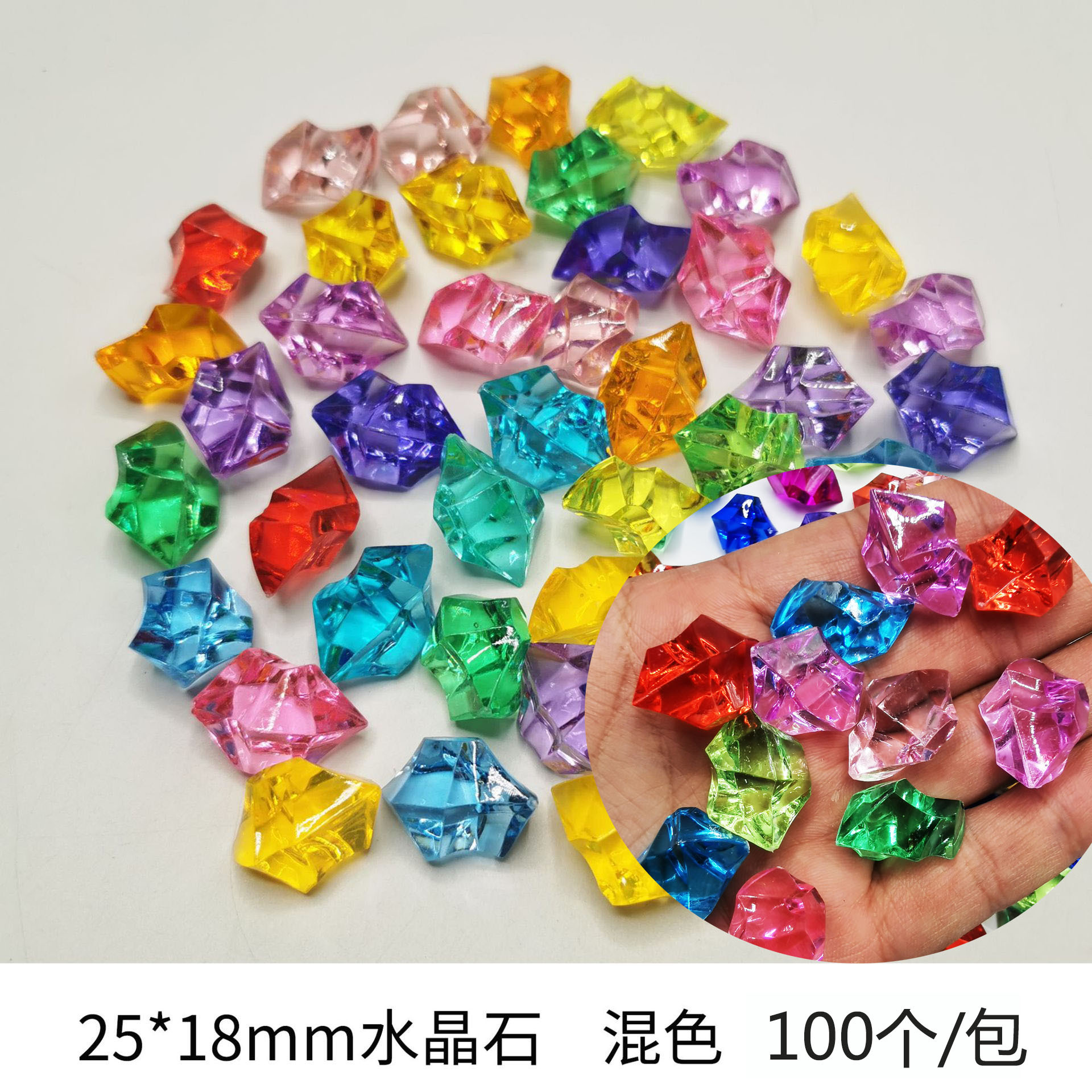 Cubo de hielo falso acrílico simulación cubo de hielo cuadrado transparente partículas de hielo de plástico Barra de piedra de cristal accesorios de tiro