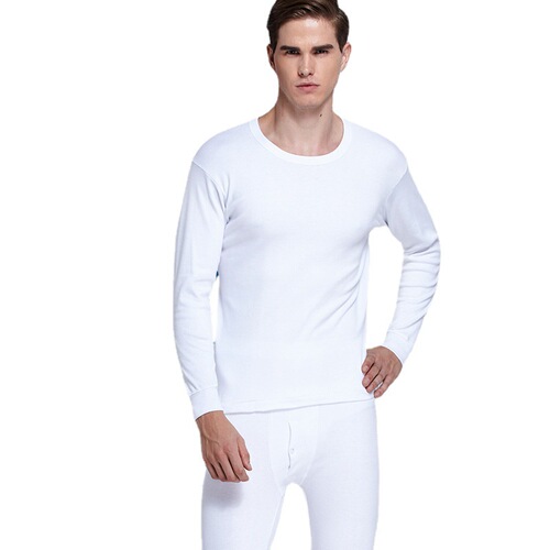 Men's pure cotton autumn coat and long johns thin cotton sweater youth basic cotton underwear men's warm suit winter
