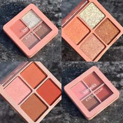 四色眼影女學生直播網紅熱賣多色珠光大地色眼影盤平價 一件代發